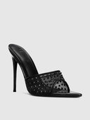 Gianni - Mesh Diamonds - Black - FEMME LA