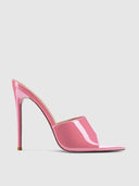 Gianni Patent Mule - Barbie Pink - FEMME LA