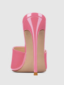 Gianni Patent Mule - Barbie Pink - FEMME LA