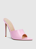 Gianni Patent Mule - Barbie Pink - FEMME LA