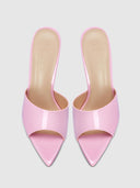 Gianni Patent Mule - Barbie Pink - FEMME LA