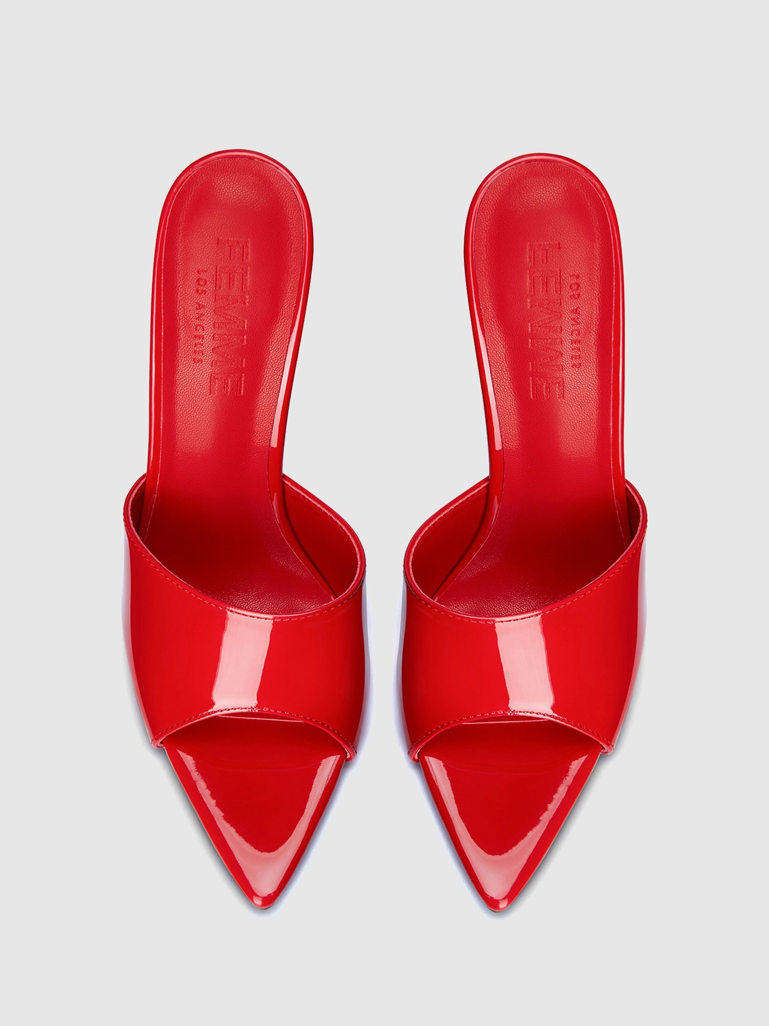 Christian Louboutin Miss Z Patent Red Sole Mule Sandals