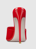 Gianni Patent Mule - Rouge - FEMME LA