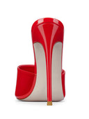 Gianni Patent Mule - Rouge - FEMME LA