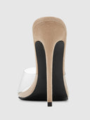 Gianni Suede Mule - Desnuda - FEMME LA