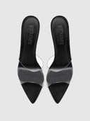 Gianni Suede Mule - Noche - FEMME LA