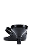 Ginza Thong Slipper - Black Croc - FEMME LA