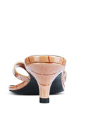 Ginza Thong Slipper - Taupe Croc - FEMME LA