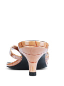 Ginza Thong Slipper - Taupe Croc - FEMME LA