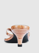 Ginza Thong Slipper - Taupe Croc - FEMME LA