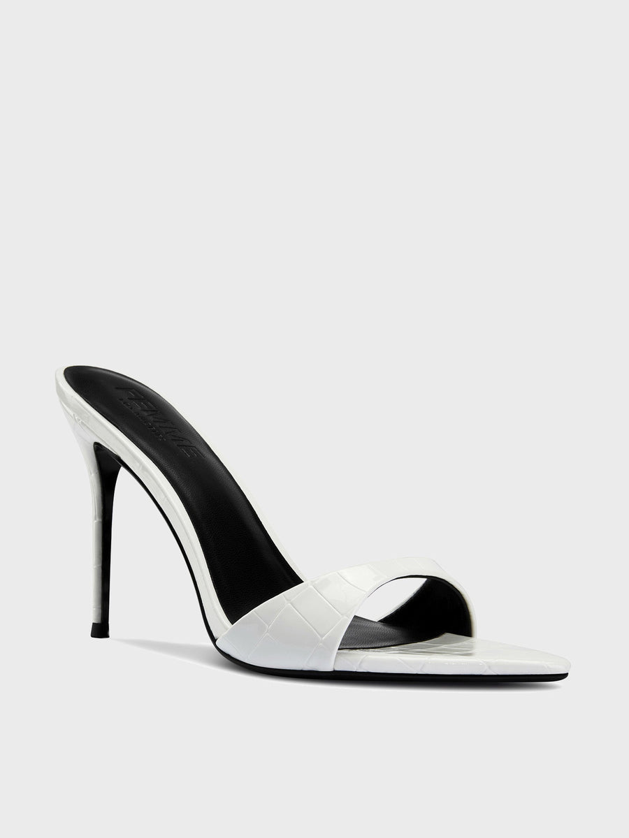 Kaia 100 Slipper - Exotic Blanc - FEMME LA