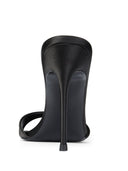 Kaia 100 Slipper - Noir Satin - FEMME LA