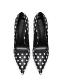 Law Pump - Satin Polka B&W - FEMME LA