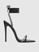Luce Minimale Lace Up Heel - Diamante - FEMME LA