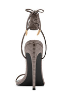 Luce Minimale - Metallic Python en Gris - FEMME LA