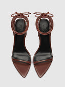 Lyra Lace Up - Chocolate - FEMME LA
