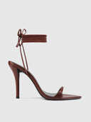 Lyra Lace Up - Chocolate - FEMME LA