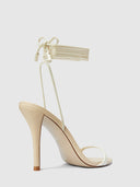 Lyra Lace Up - Cream & Latte - FEMME LA