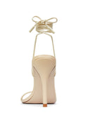 Lyra Lace Up - Cream & Latte - FEMME LA