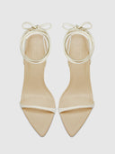 Lyra Lace Up - Cream & Latte - FEMME LA