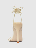 Lyra Lace Up - Cream & Latte - FEMME LA