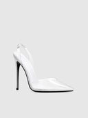 Macallan Slingback Pump - Lambo White - FEMME LA