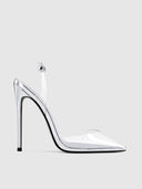 Macallan Slingback Pump - Platinum - FEMME LA