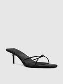 Maeve Slipper - Satin Black - FEMME LA