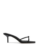 Maeve Slipper - Satin Black - FEMME LA