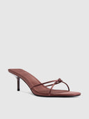 Maeve Slipper - Satin Brown - FEMME LA