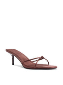 Maeve Slipper - Satin Brown - FEMME LA