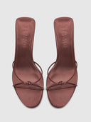Maeve Slipper - Satin Brown - FEMME LA