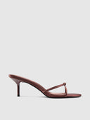 Maeve Slipper - Satin Brown - FEMME LA