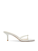 Maeve Slipper - White - FEMME LA