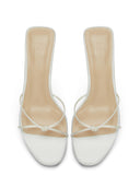 Maeve Slipper - White - FEMME LA