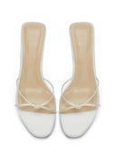 Maeve Slipper - White - FEMME LA