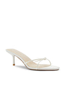 Maeve Slipper - White - FEMME LA