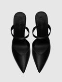 Marianna Mule - Satin Black - FEMME LA