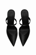 Marianna Mule - Satin Black - FEMME LA