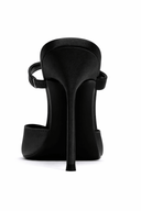Marianna Mule - Satin Black - FEMME LA