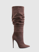 Mariel 2 Way Boot - Suede Coco - FEMME LA