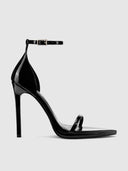 Opera Sandal - Patent Black - FEMME LA