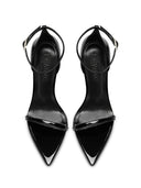 Opera Sandal - Patent Black - FEMME LA