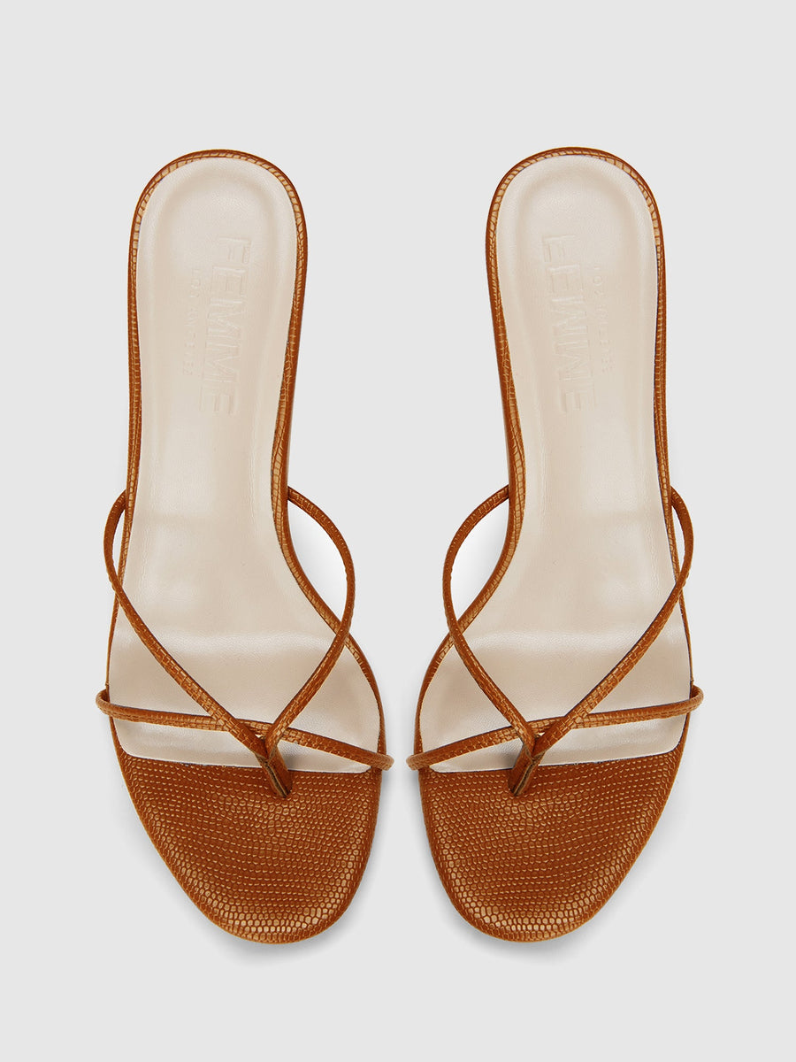 Sicilian Slipper - Camel - FEMME LA
