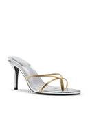 Sicilian Slipper - Gold & Silver - FEMME LA