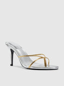 Sicilian Slipper - Gold & Silver - FEMME LA