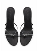 Sicilian Slipper - Noir Crystal - FEMME LA