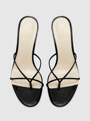 Sicilian Slipper - Noir - FEMME LA