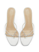 Sicilian Slipper - White Crystal - FEMME LA