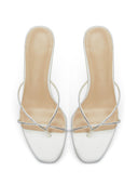 Sicilian Slipper - White Crystal - FEMME LA